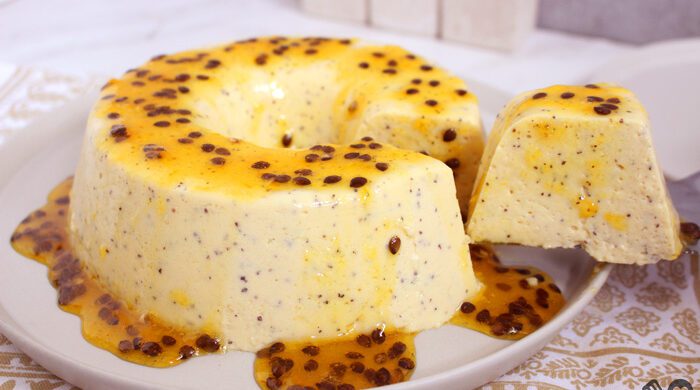 Pudim de maracujá sem forno