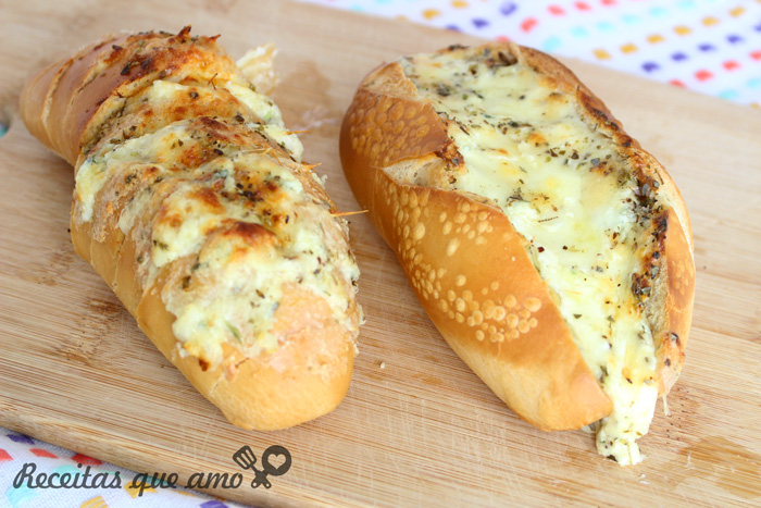 Pão de alho cremoso Pão de alho cremoso