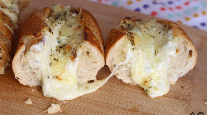 Pão de alho cremoso