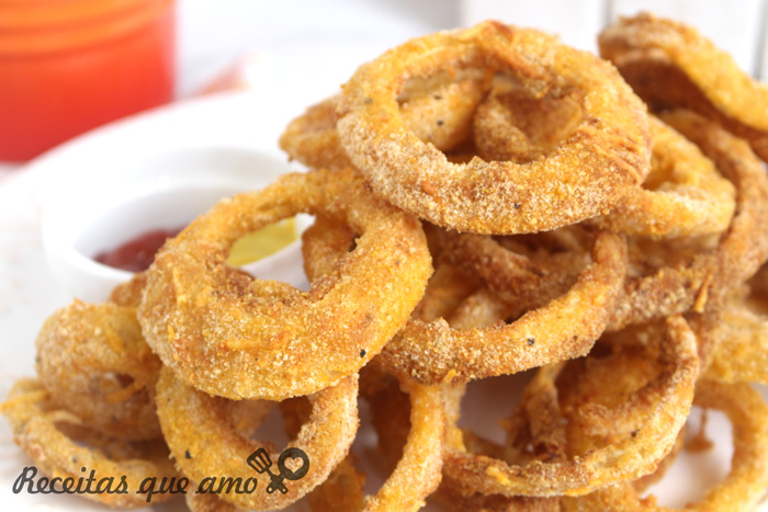 Onion ring sem fritura Onion ring sem fritura