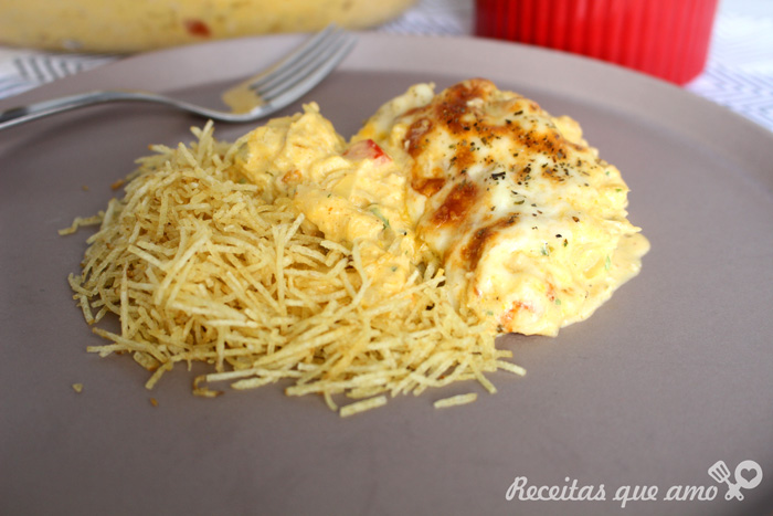 Fricassê de frango delicioso