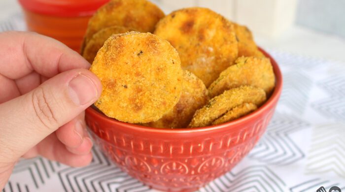 Abobrinha de forno empanada