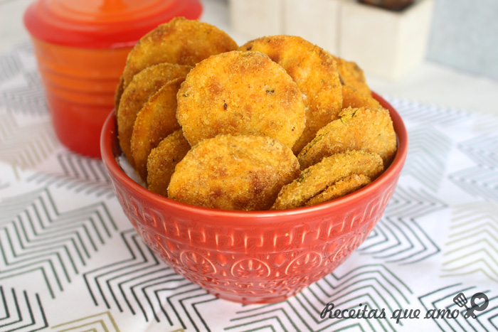 Abobrinha de forno empanada