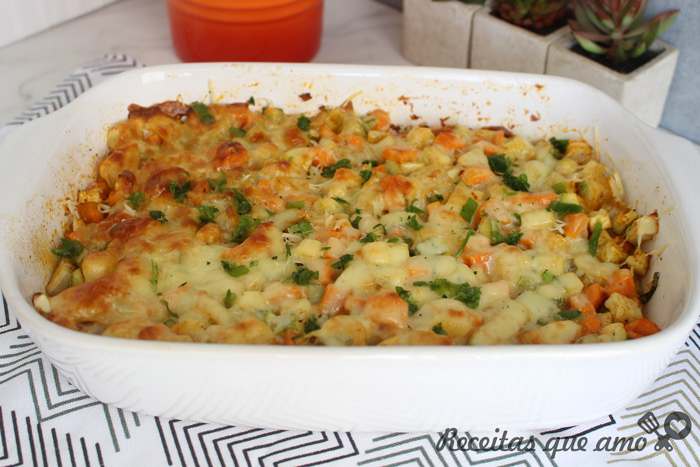 Legumes gratinados super fácil