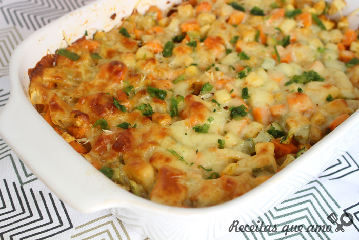 Legumes gratinados super fácil