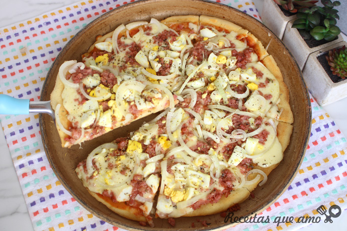 Pizza de liquidificador Pizza de liquidificador