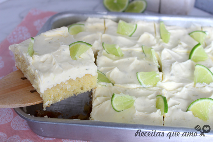 Bolo de limão com buttercream