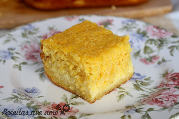 Bolo pamonha super cremoso