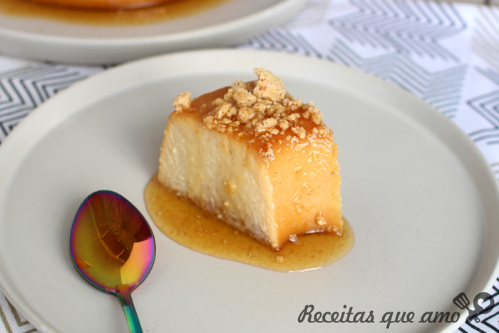 Pudim de paçoca pronto em 30 minutos