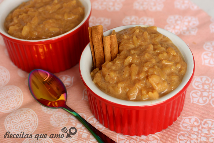 Arroz doce caramelado