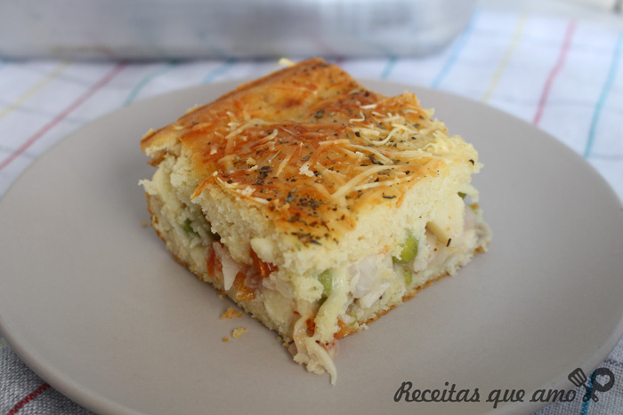 Torta fofinha com vegetais