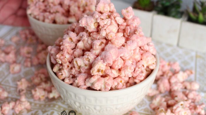 Pipoca de morango da Barbie
