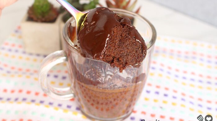 Bolo de caneca sem ovo