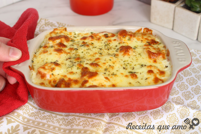 Palmito gratinado