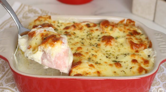 Palmito gratinado