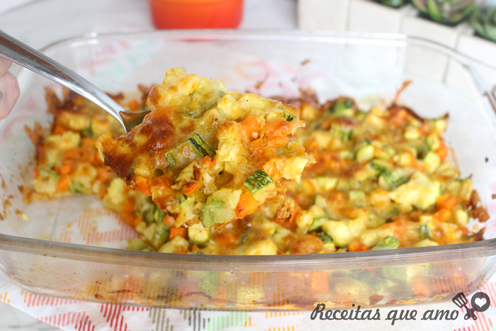 Abobrinha gratinada Abobrinha gratinada