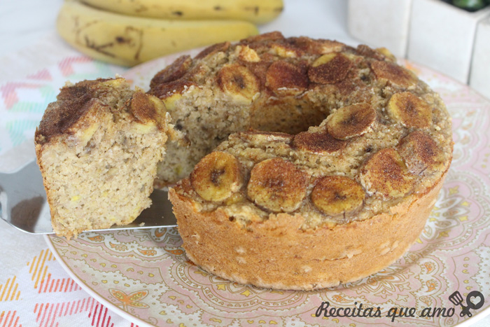Bolo de banana sem farinha de trigo