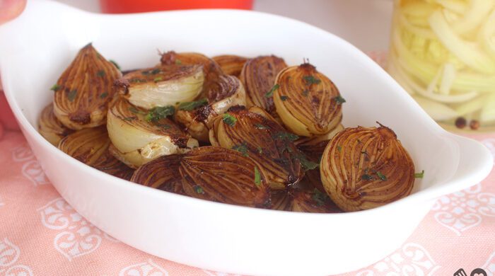 Cebola pérola assada