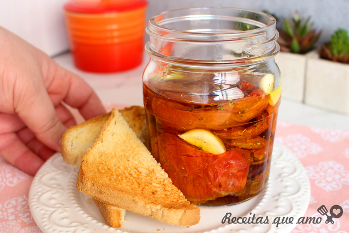 Tomate seco na airfryer