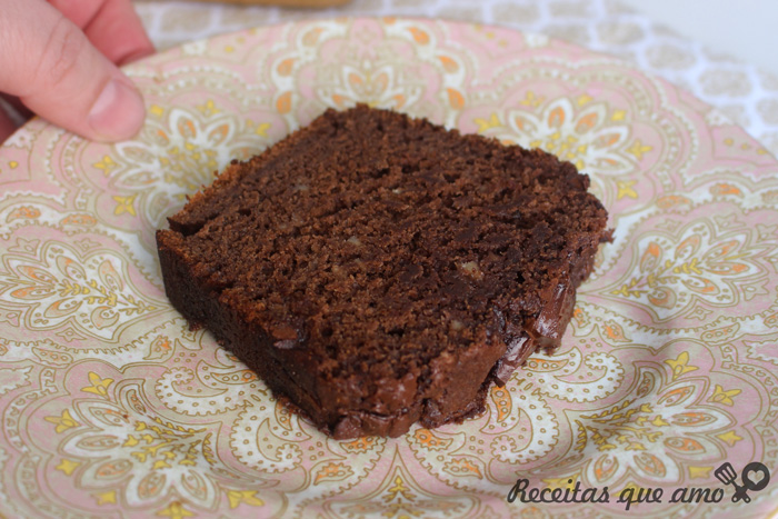 Banana bread com chocolate