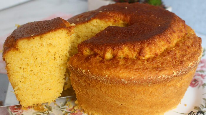Bolo de milho na airfryer