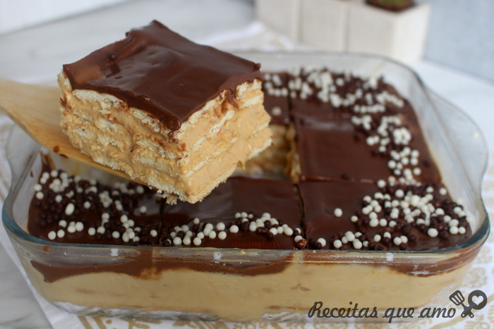 Pavê cheesecake de doce de leite