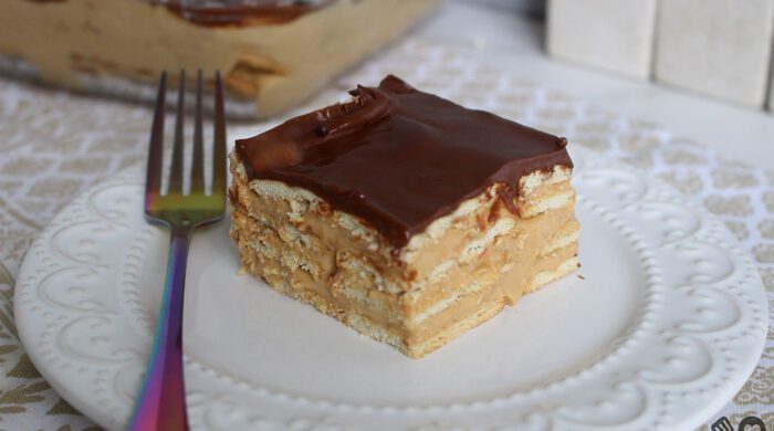 Pavê cheesecake de doce de leite