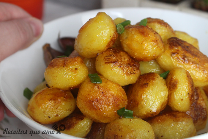 Batata crocante e amanteigada