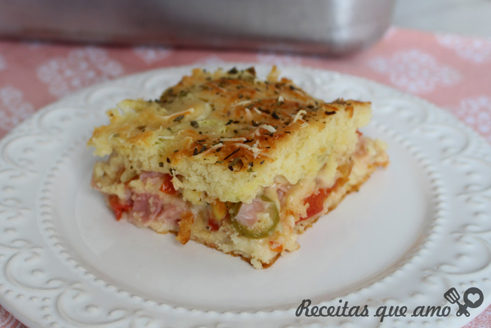 Torta pizza acebolada