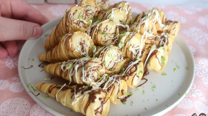Cones trufados de limão