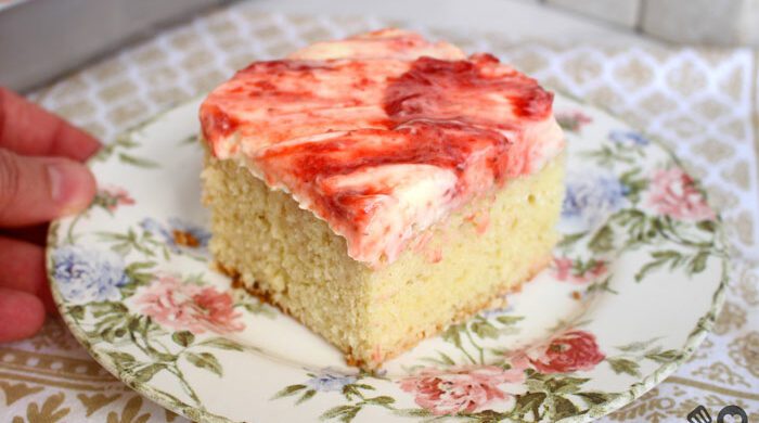 Bolo de morango com buttercream