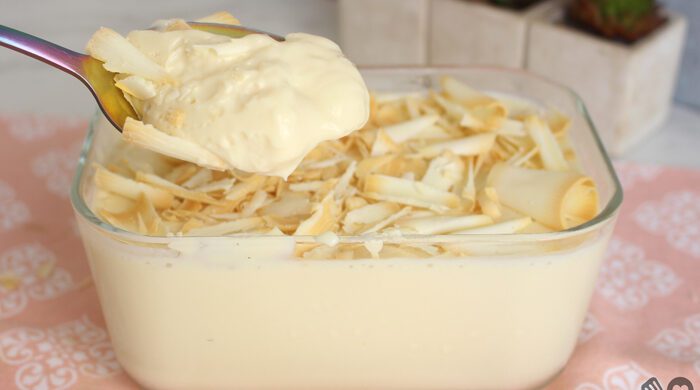 Mousse de leite em pó