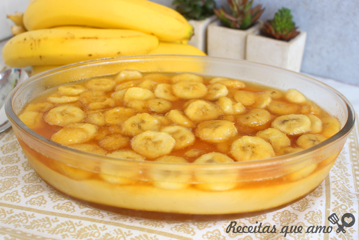 Sobremesa cremosa de banana