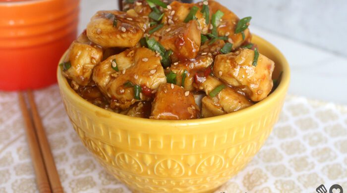 Frango com molho de laranja