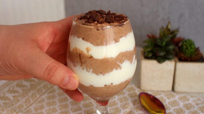 Pudim de chia de chocolate