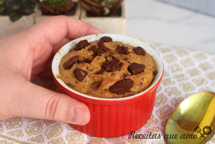 Cookie recheado com doce de leite