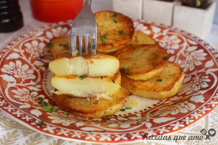 Batata dourada de forno