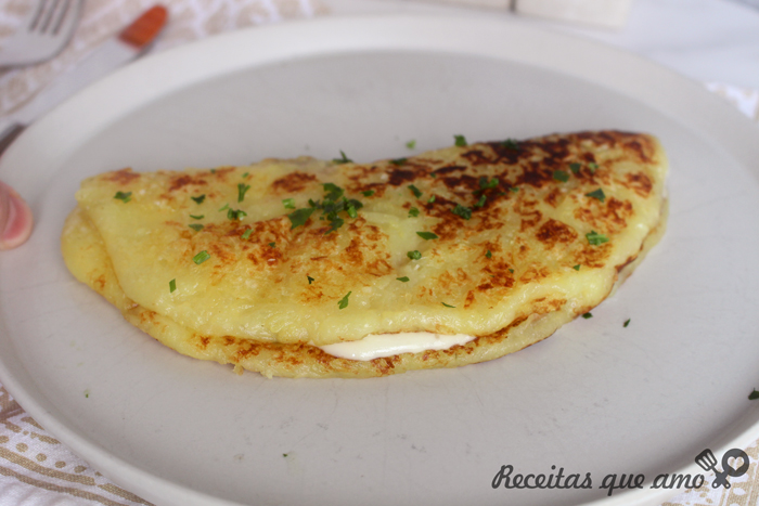 Rosti de batata doce com tapioca