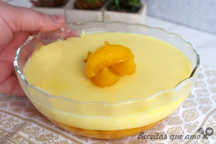 Pêssego cremoso sem açúcar