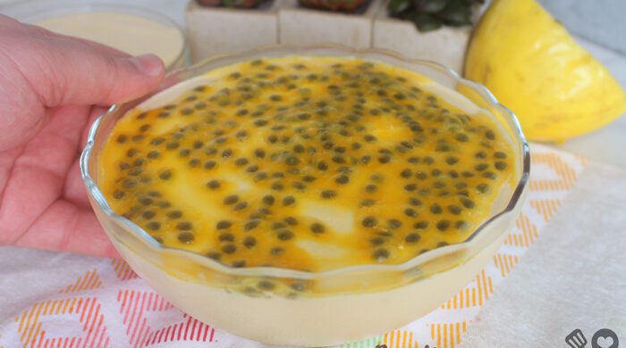 Mousse de maracujá zero açúcar
