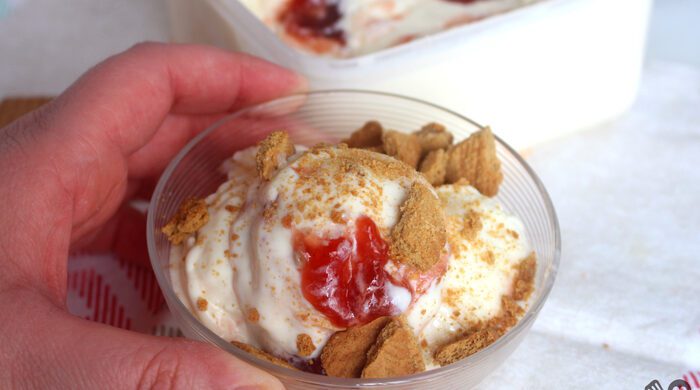 Sorvete cheesecake