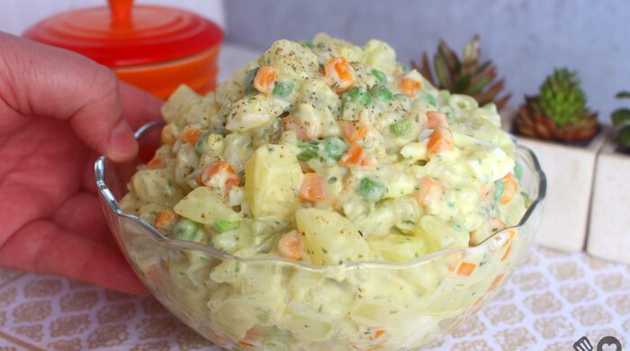 Salada de maionese verde