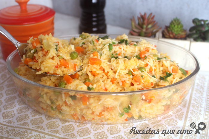 Arroz a grega completo Arroz a grega completo