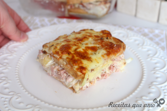 Lanchão cremoso na airfryer