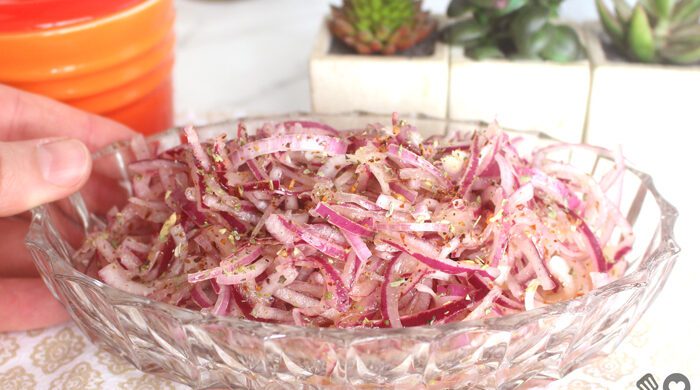 Salada de cebola de churrascaria