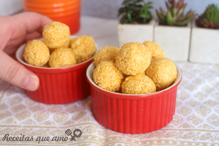 Bolinhas de tapioca Bolinhas de tapioca