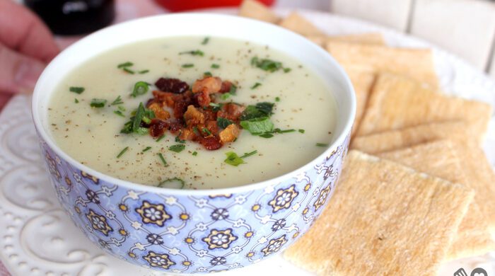 Creme de batata com bacon