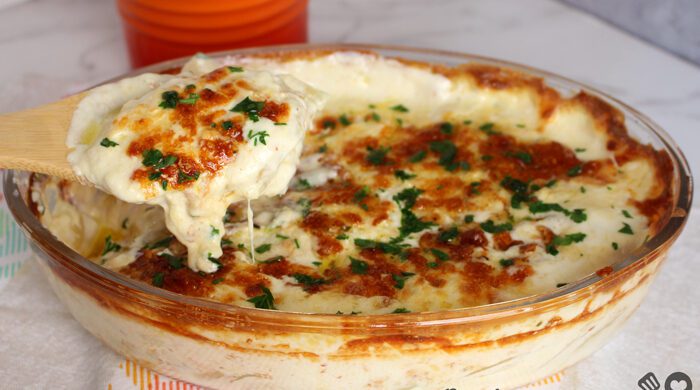 Batata gratinada com queijo