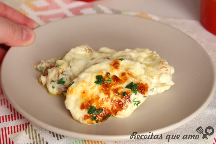 Batata gratinada com queijo