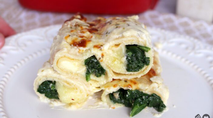 Panqueca de espinafre com queijo